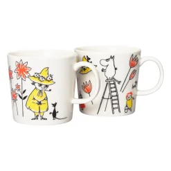 Moomin Arabia x Red Cross Moomin mug ABC Mix 2-pack, 30 cl