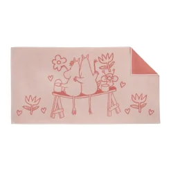 Moomin bath towel 70x140 cm, Love pink