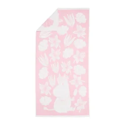 Moomin bath towel 70x140 cm, Pink Seashell