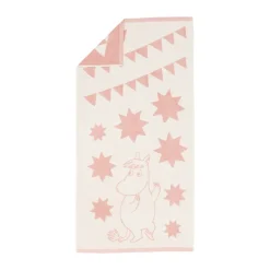 Moomin bath towel 70x140 cm, stars pink