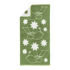 Moomin bath towel 70x140 cm, stars green