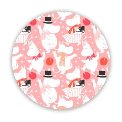 Moomin celebration trivet Ø21 cm, White-pink