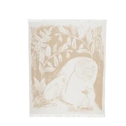 Moomin cotton throw 130x170 cm, Beige