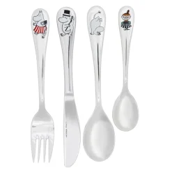 Moomin cutlery childrens set 4-pack, family