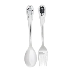 Moomin cutlery childrens set 2-pack, Mumintrollet & stinky