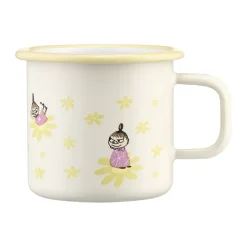 Moomin enamel mug 37 cl, Flowers