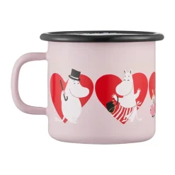 Moomin enamel mug 25 cl, Heart