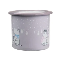 Moomin enamel mug 25 cl, Snowfall