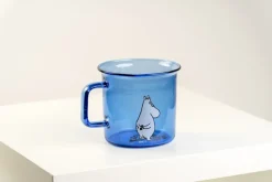 Moomin glass mug 35 cl, Blue