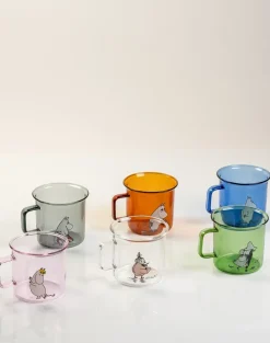 Moomin glass mug 35 cl, Blue