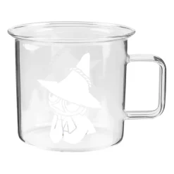 Moomin glass mug clear 35 cl, Snufkin