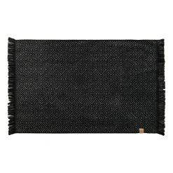 Morocco bathroom mat 50x80 cm, Black-grey