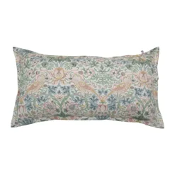 Morris & Co. Strawberry Thief Pillowcase, Green, 50x90 cm