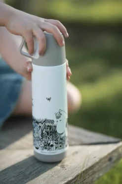 Mumin Graphic thermos 50 cl, White-black