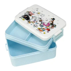 Mumin Picknick lunch box 8x18.5 cm, White-blue