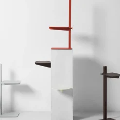 Museum side table, Dark brown