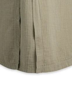 Muslin bed skirt, Geranium, 160x200x53 cm