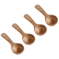 Muubs teak saltspoon 4-pack, nature