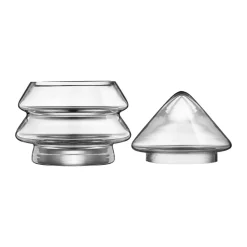 Muurla glass jar 12 cm, Fir