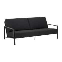 Naos sofa, Black-teddy black, 2.5-seater