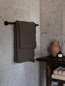Nella bath towel 100x150 cm, Taupe