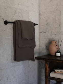 Nella bath towel 70x140 cm, Taupe