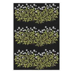 Ängsmark fabric, Green-black