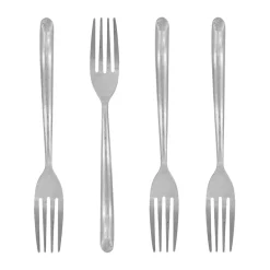 Nicolas Vahé cake fork 4-pack, Antique silver finish