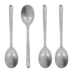 Nicolas Vahé teaspoon 4-pack, Antique silver finish