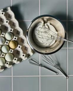 Nicolas Vahé whisks 3 pieces, Silver finish