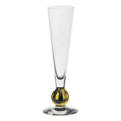 Nobel champagne glass 18 cl, Clear-gold