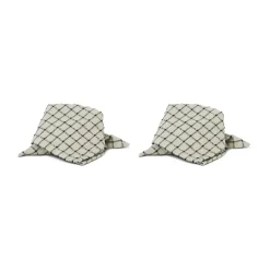 Noor napkin 40x40 cm 2-pack, Black-Off white
