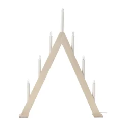 Nord advent candelabra 60 cm, White stained