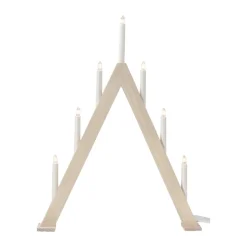 Nord advent candelabra 60 cm, White stained