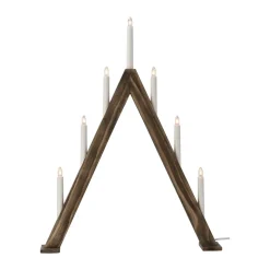 Nord advent candelabra 60 cm, Dark stained
