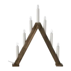 Nord advent candlestick 40 cm, Dark stained