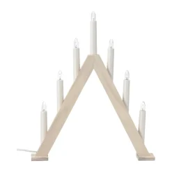 Nord advent candlestick 40 cm, White stained