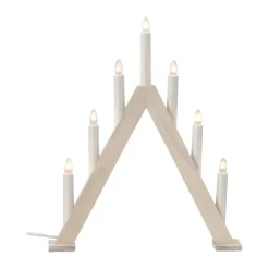 Nord advent candlestick 40 cm, White stained
