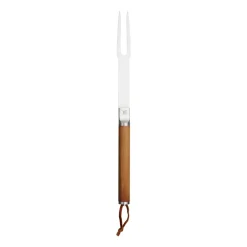 Norden grill fork, Stainless steel-birch