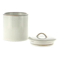 Nordic Sand jar with lid, 12 cm