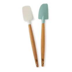 Nordic Ware mini spatular beech wood 2-pack, White.blue