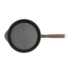 Nordwik cast iron frying pan with wooden handle, 28 cm