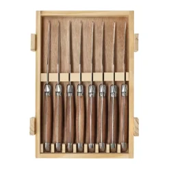 Nordwik French steak knife 8 pcs, Stainless steel-wood