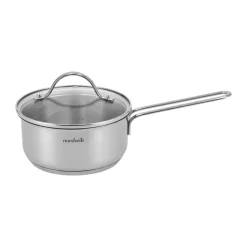 Nordwik saucepan with glass lid 1.3 liter, Stainless steel
