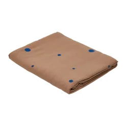 Nori tablecloth 140x260 cm, Terracotta-optic blue