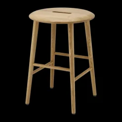 Norrabo stool 53 cm, Natural lacquered oak