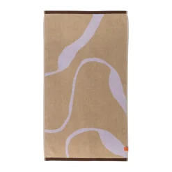 Nova Arte bath towel 70x133 cm, Sand-lilac