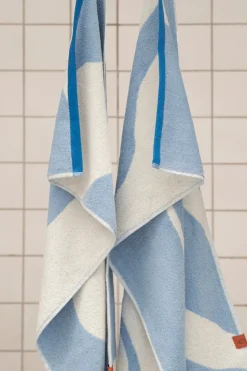 Nova Arte guest towel 40x55 cm 2-pack, Light blue-off-white