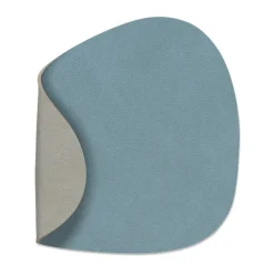 Nupo coaster reversible curve 1 pcs, lightblue-light grey