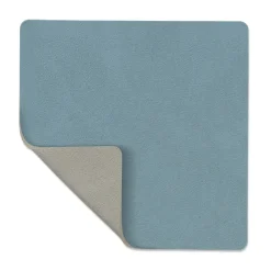 Nupo coaster reversible square 1 pc, lightblue-light grey